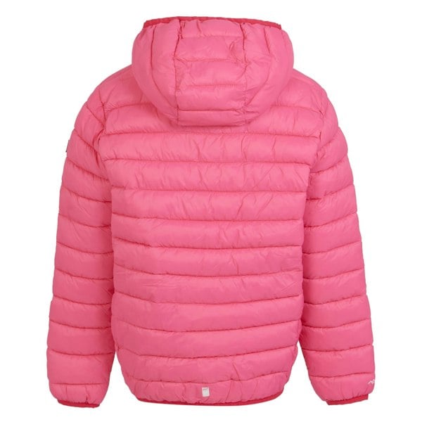 Regatta Girls Marizion Hooded Padded Jacket - Flamingo Pink/Satsuma