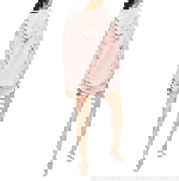 Smart Living Ladies Soft Fleece Hoodie & Shorts Set - Cozy, Stylish Loungewear - Pink