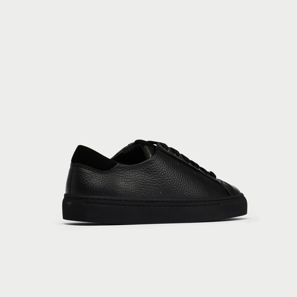 Calla Star Trainers - Black Leather & Suede