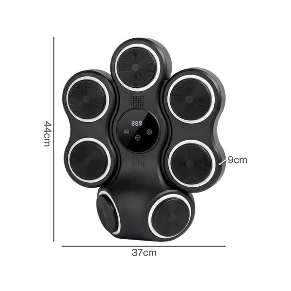 Centra Music Boxing Machine 11 Modes 9 Speeds LED Scoring for Home Gym Black