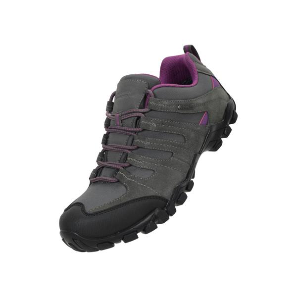 Mountain Warehouse Womens/Ladies Belfour Suede Waterproof Walking Shoes - Grey
