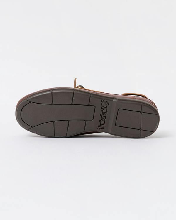 Timberland Mens Classic 2-Eye Leather Boat Shoe - Brown