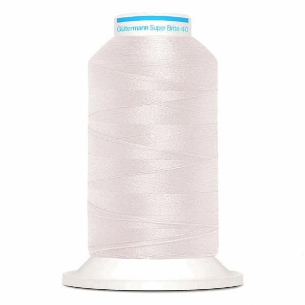 Gutermann Super Brite Polyester 40 Embroidery Thread 1000m Polyester Thread Suitable For Embroidery