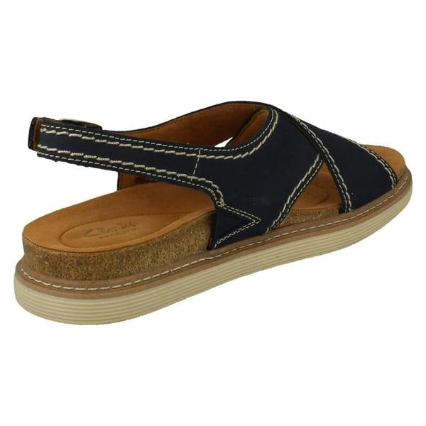Clarks Ladies Clarks Flat Buckle Fastening Summer Sandals Arwell Sling