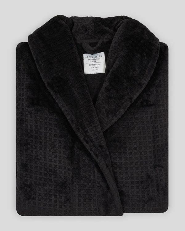 Steel & Jelly Osterley - Waffle Texture Supersoft Fleece Dressing Gown