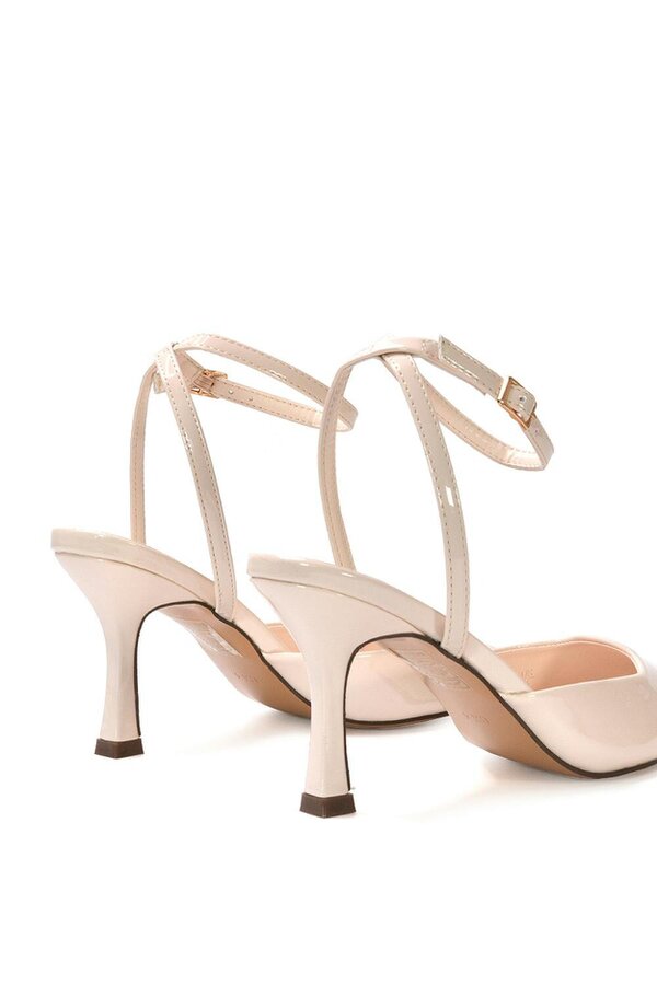 XY LONDON Pointed Toe Stiletto Heels With Ankle Strap