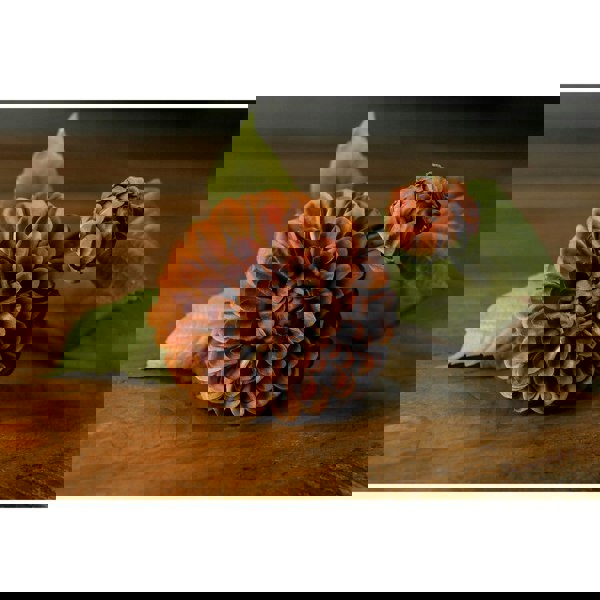 Hill Interiors Dahlia Artificial Flower - Mustard/Green