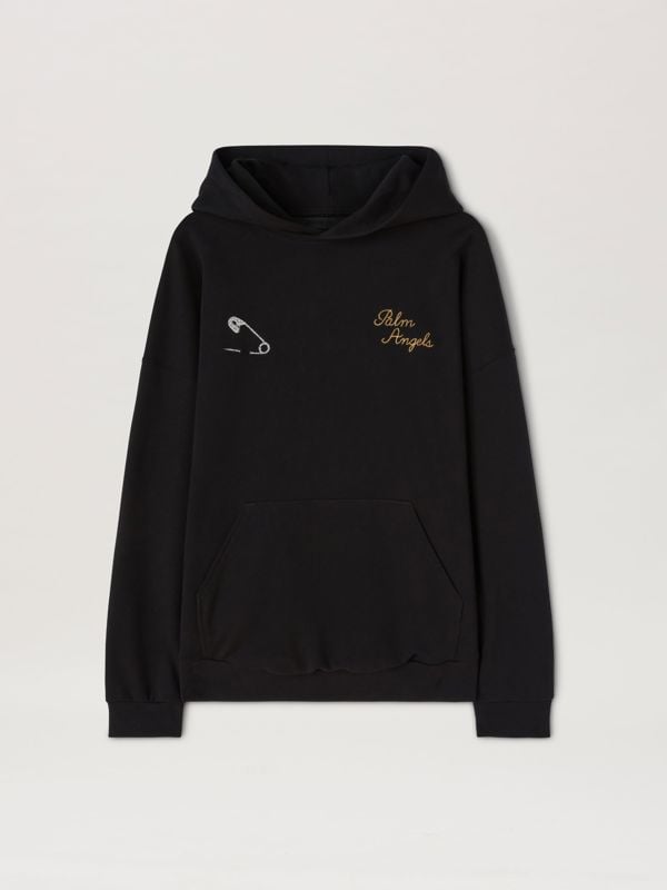 Palm Angels Palm Paris Logo Black Hoodie