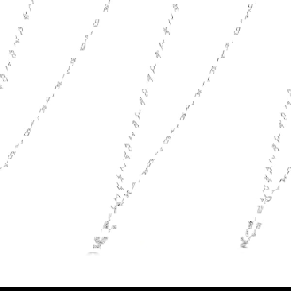 Sterling Silver Crystal Initial Necklace - MYLEE London
