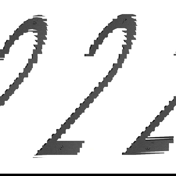 Matt black house number 2