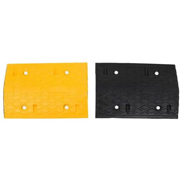 Berkfield Speed Hump 2 pcs Yellow&Black 97x32.5x4 cm Rubber