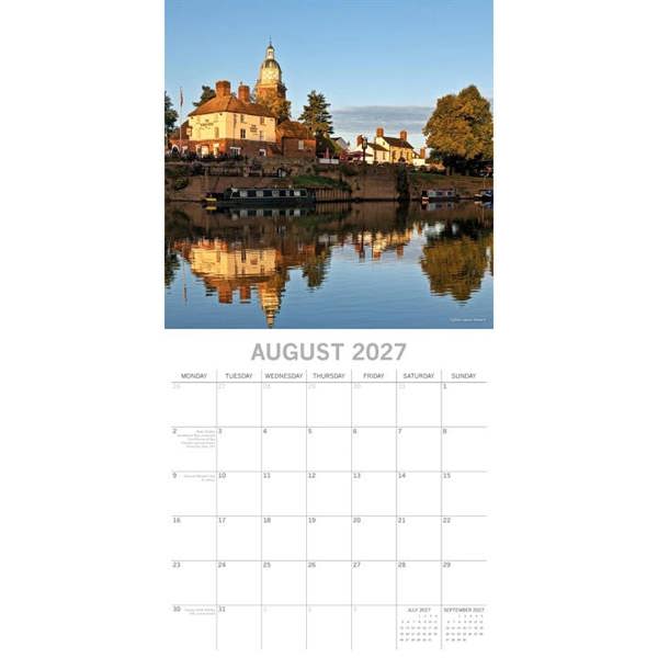 Worcestershire Calendar 2027, Wall Calendars, Month To View, Travel, Gift