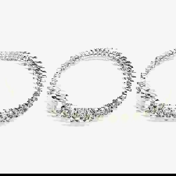 Swarovski Imber Rhodium Plated Black Crystal Tennis Bracelet 5734238