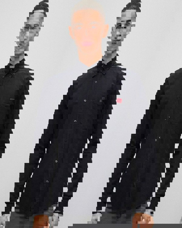 HUGO Evito Slim Fit Mens Long Sleeved Shirt - Black 004