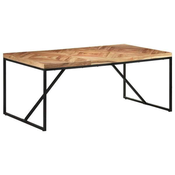 Berkfield Dining Table 180x90x76 cm Solid Acacia and Mango Wood