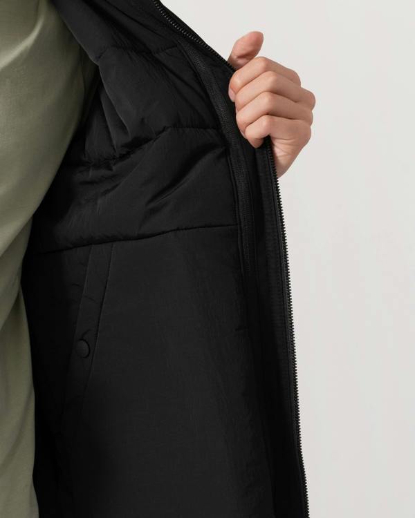Inside on the BOSS Orange Ojens 3-in-1 Bomber Jacket - Black 001