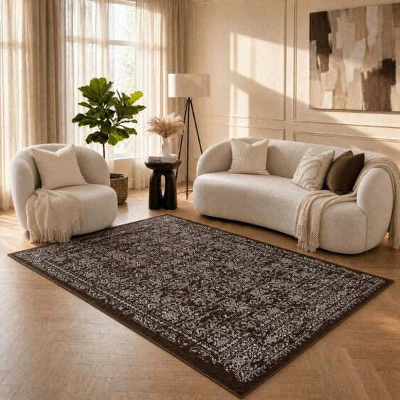 The Rugs Montana Vintage Brown Rug | 3716
