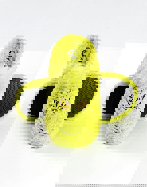 The Grinch Mens Green Embroided Face Mule Slippers