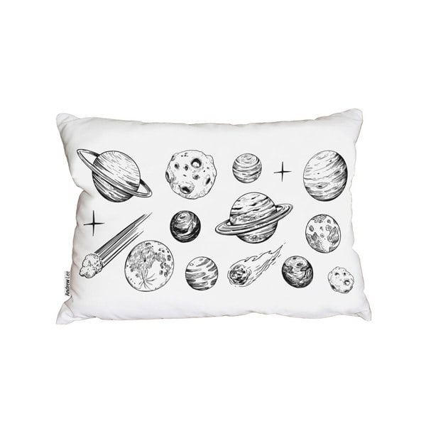 Benjamin Tate Design Set Of Space Objects Planets, Stars (Outdoor Cushion)