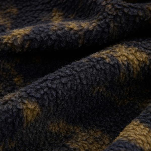 Regatta Mens Printed Textured Fleece Jacket - Black - 
