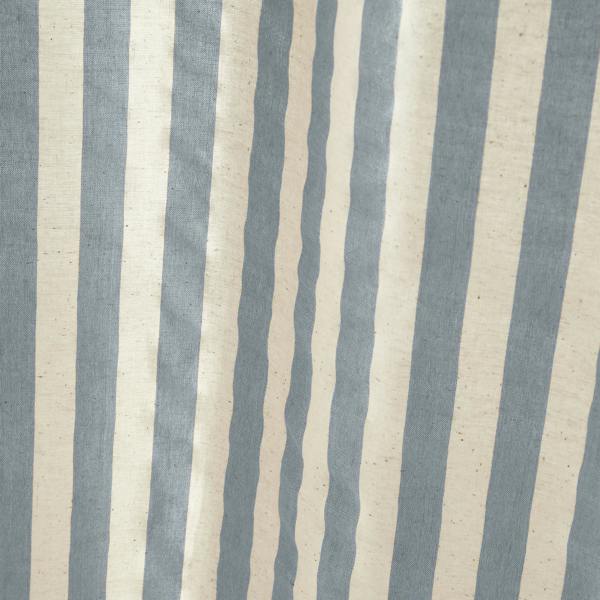 Pineapple Elephant Zanzibar Woven Stripe Voile Curtain Panel Blue
