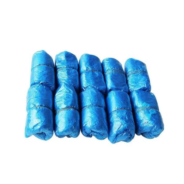 Pack of 500 blue disposable overshoes