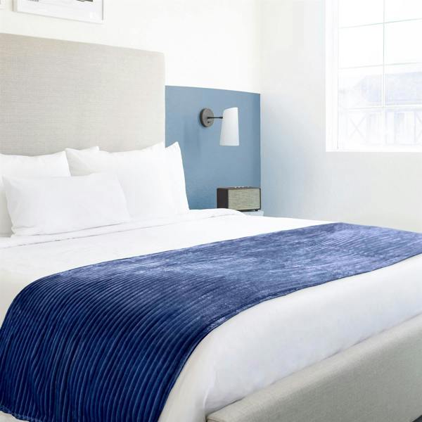 Dakota Fleece Navy Throw 140x180cm