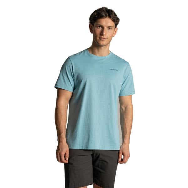 Craghoppers Mens Lucent II Valley Back Print Short-Sleeved T-Shirt - Saltpool - 