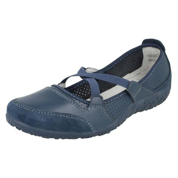 Down to Earth Ladies Down To Earth Elastic Cross Strap Pumps