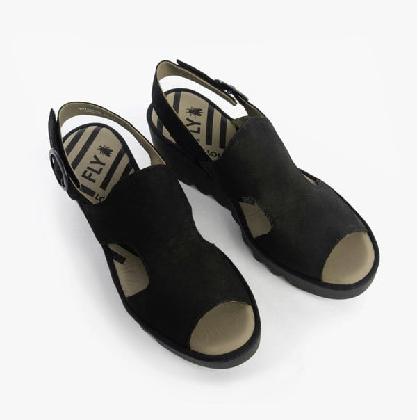 Fly London BAIF585FLY Womens Sandals Black