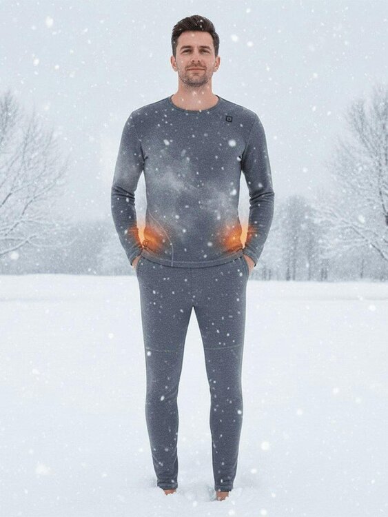 Anniou Men's Heated Thermal Underwear