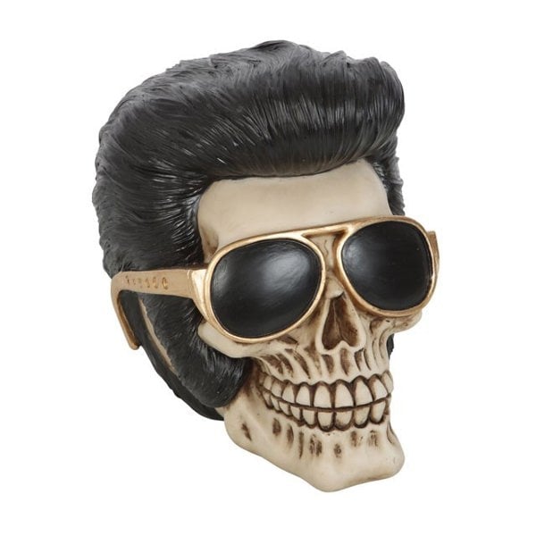 Serano Rockstar Skull Ornament with Sunglasses