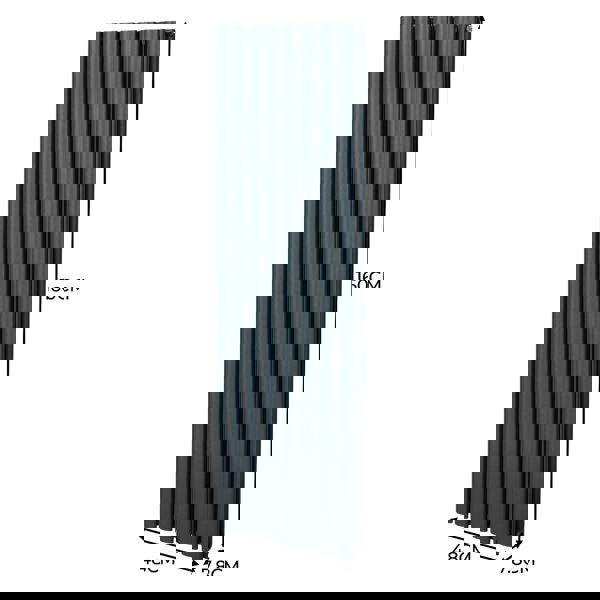 Monstershop Oval Column Radiator – 1600mm x 480mm – Anthracite Grey