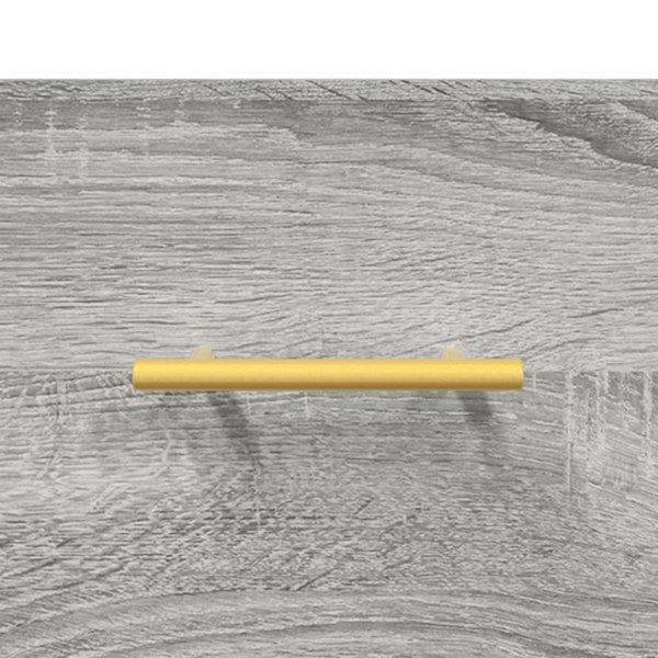 Berkfield Highboard Grey Sonoma 34.5x34x180 cm Engineered Wood