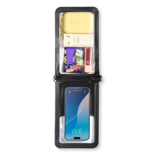 Spigen Aqua Shield A603 Dual Compartment Universal Waterproof Pouch Black - ACS09745