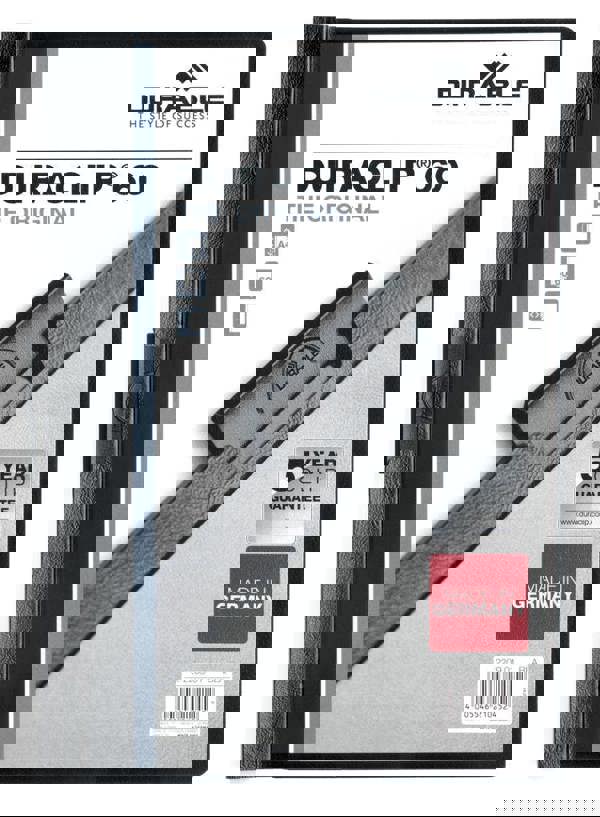 Durable DURACLIP 60 Sheet Document Metal Clip File Folder | 25 Pack | A4 Black