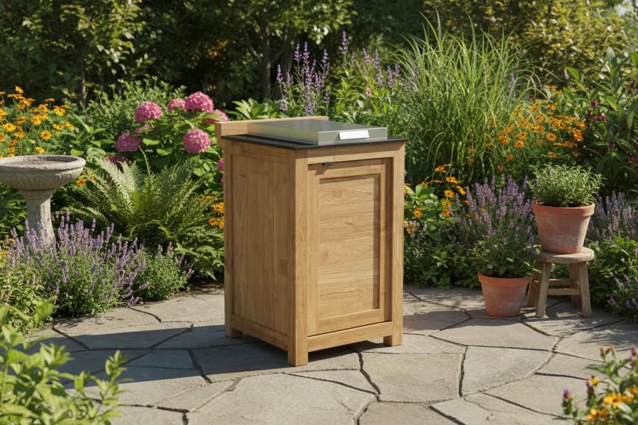 Ocean Designs Barletta Teak Kitchen Side Burner Unit