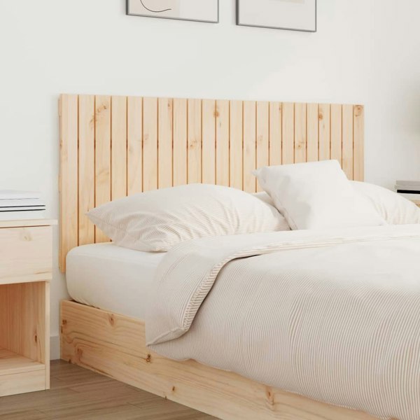 Berkfield Wall Headboard 140x3x60 cm Solid Wood Pine