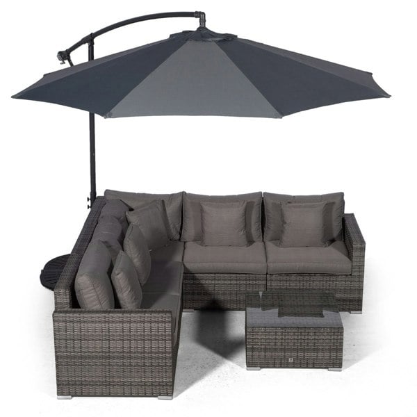 Giardino Havana 5 Seat Outdoor Rattan Corner Sofa Set with Coffee Table