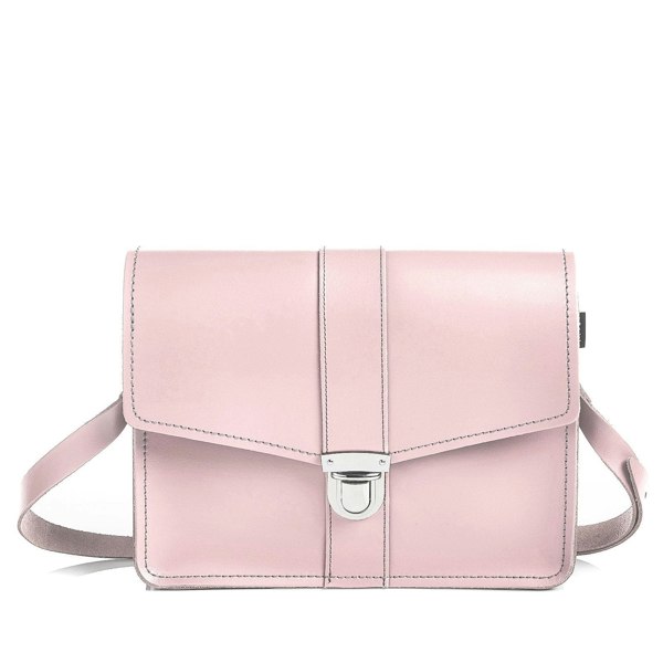 Zatchels Leather Shoulder Bag - Rose Quartz