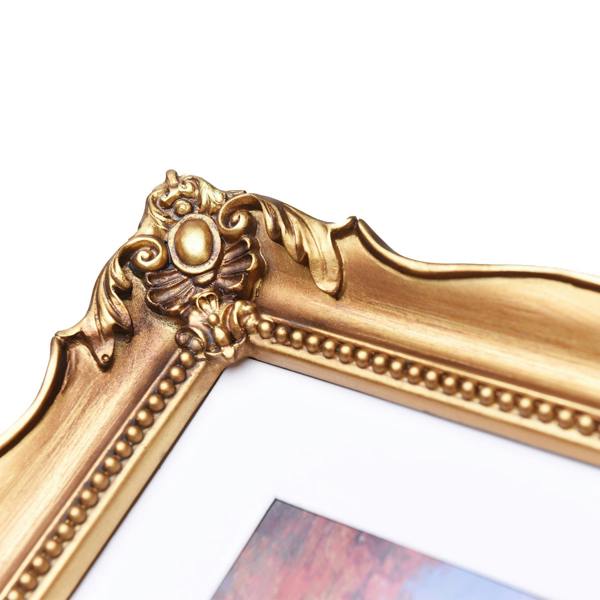 Maison des Cadeaux Victorian Ornate Photo Frame (8x10, Gold)