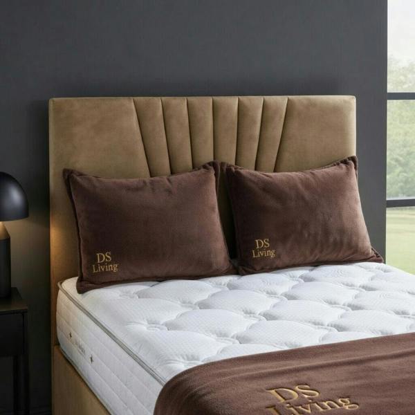 Elysian Beige Single Two Drawer Divan Bed