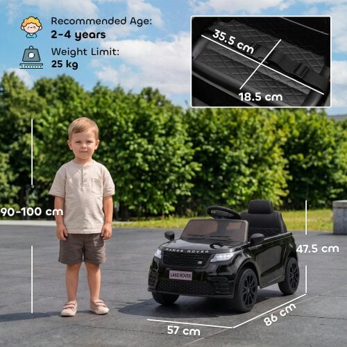 AIYAPLAY Range Rover Velar Licensed Kids Ride on Car with Remote