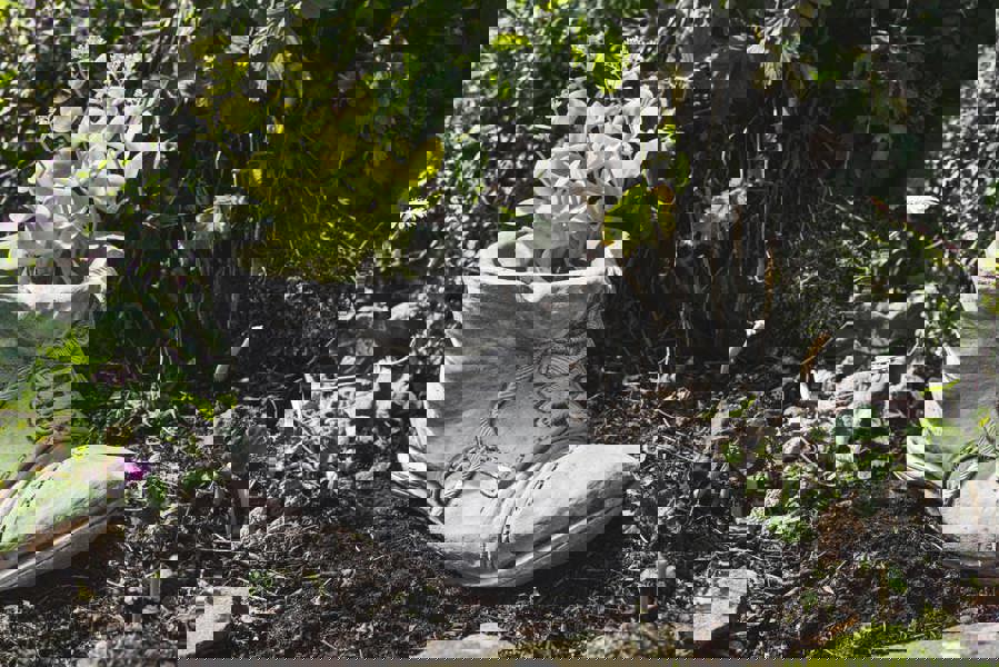 Shoe Outdoor Stone Planter