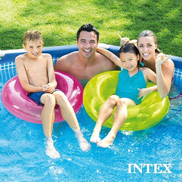 Intex 12ft x 30in Metal Frame Swimming Pool with Filter Pump UK Plug