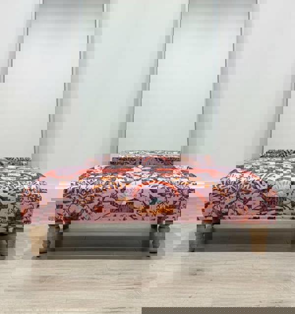 ISTOOLS Premium Pink Elephant Printed Footstool Pouffe Ottoman – Made to Measure