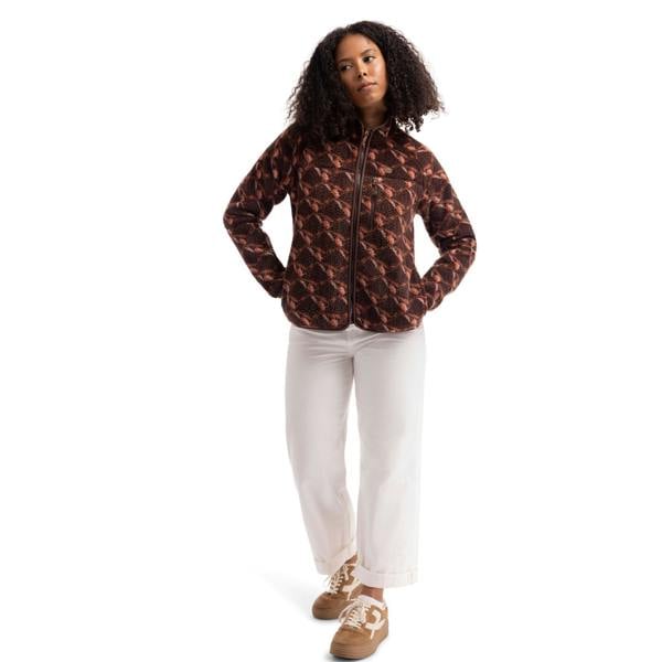 Trespass Womens/Ladies Jessie Printed Fleece Jacket - Mocha - 