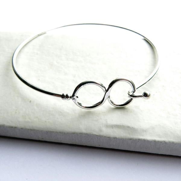 Aye Do Gifts Infinity Silver Bangle