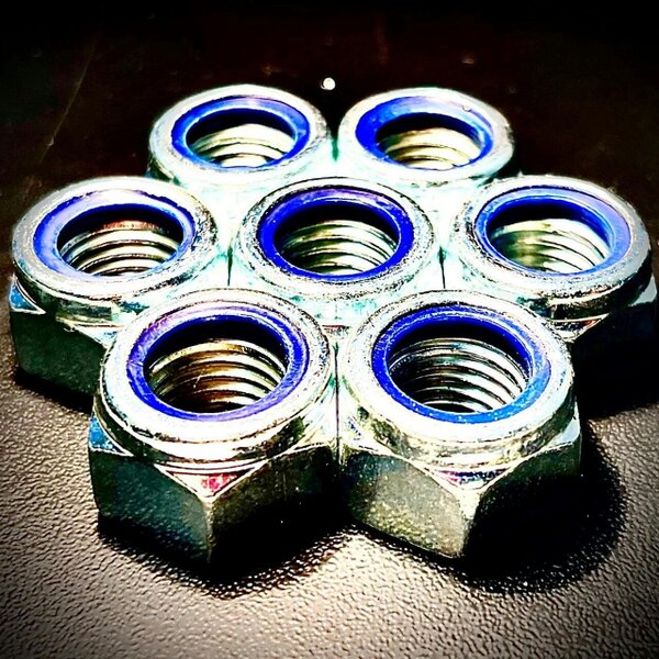 Fixaball Metric Hexagon Nyloc Nuts Zinc BZP T Type Class 10