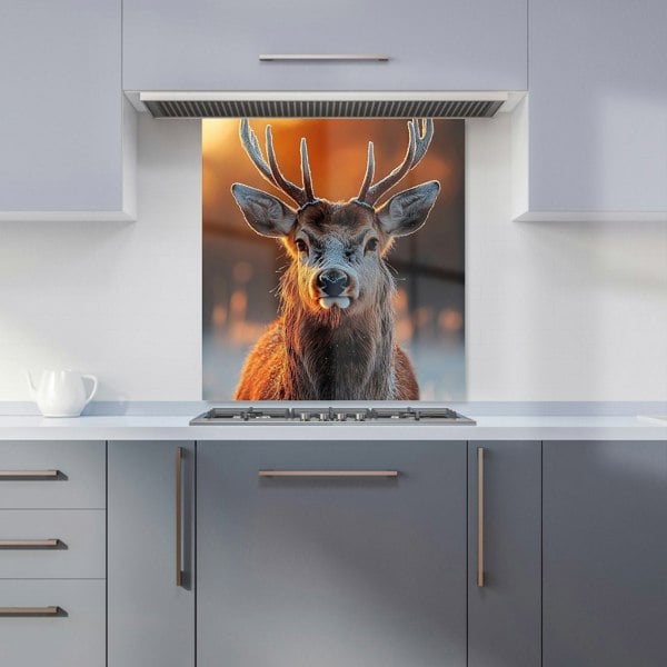 Warren Reed Deer Glass Kitchen Splashback - 00026